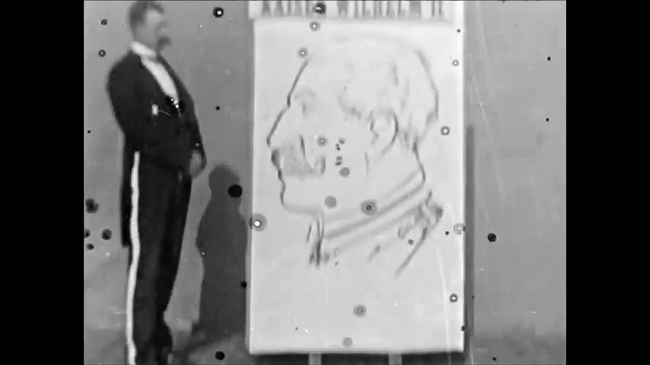 Tom Merry, Lightning Cartoonist, Sketching Kaiser Wilhelm II